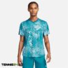 تیشرت تنیس مردانه نایک طرح چاپی NikeCourt Dri-FIT- آبی