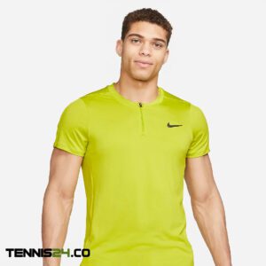 پلوشرت تنیس مردانه نایک NikeCourt Dri-FIT Advantage- زرد