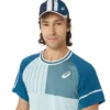 تی شرت تنیس مردانه اسیکس Asics Match SS Top- آبی