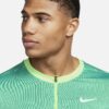 تی شرت نیم زیپ تنیس مردانه نایک NikeCourt Dri-FIT Advantage- سبز