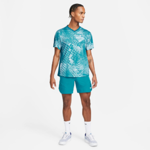 تیشرت تنیس مردانه نایک طرح چاپی NikeCourt Dri-FIT- آبی