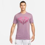 تی شرت تنیس مردانه نایک NikeCourt Dri-FIT Rafa– صورتی