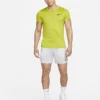 پلوشرت تنیس مردانه نایک NikeCourt Dri-FIT Advantage- زرد