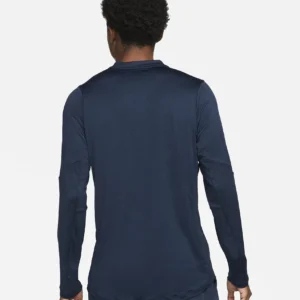 تی شرت نیم زیپ تنیس مردانه نایک NikeCourt Dri-FIT Advantage-سرمه ای