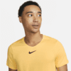 تی شرت تنیس مردانه نایک NikeCourt Dri-FIT Advantage- زرد