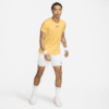 تی شرت تنیس مردانه نایک NikeCourt Dri-FIT Advantage- زرد