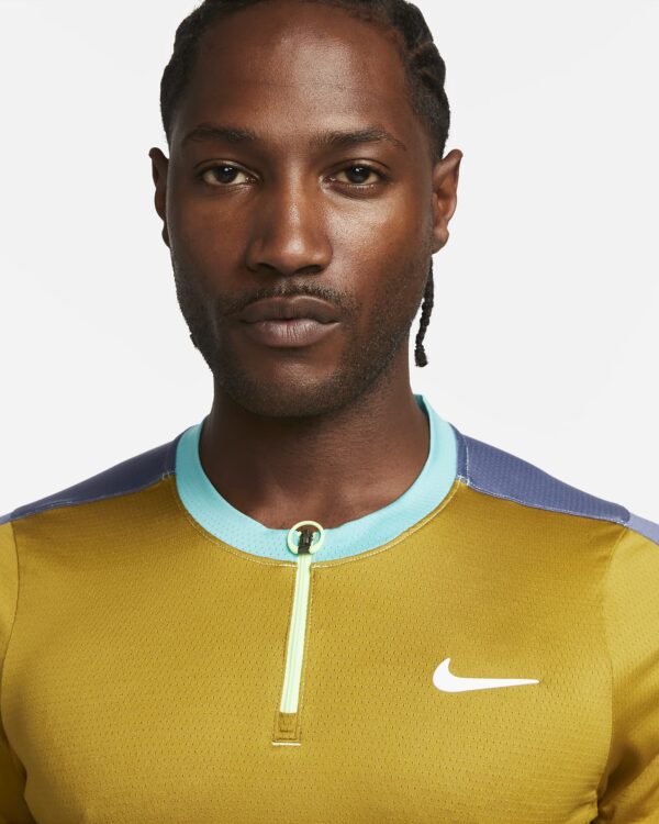 پلوشرت تنیس مردانه نایک NikeCourt Dri-FIT Advantage- زرد