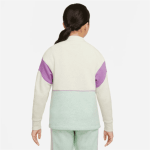 هودی بچگانه نایک Nike Fleece Long-Sleeve Mock- بژ