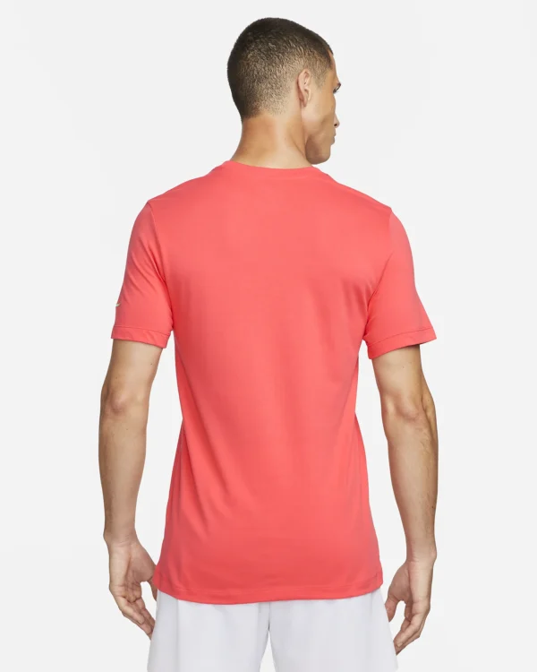 تی شرت تنیس مردانه نایک NikeCourt Dri-FIT Rafa– نارنجی