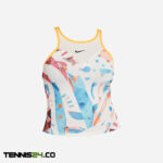 تاپ تنیس زنانه نایک NikeCourt Dri-FIT Slam Printed- سفید