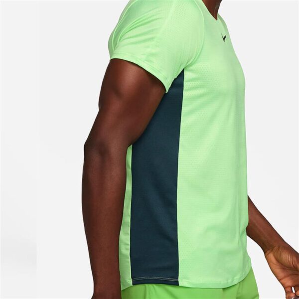 تی شرت تنیس مردانه نایک NikeCourt Dri-FIT Advantage- سبز روشن