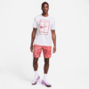 تیشرت تنیس مردانه نایک NikeCourt Dri-FIT- سفید/قرمز - Image 5