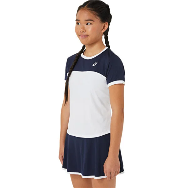 تی شرت تنیس دخترانه اسیکس Asics Tennis SS Top- سفید
