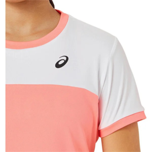 تی شرت تنیس دخترانه اسیکس Asics Tennis SS Top- صورتی
