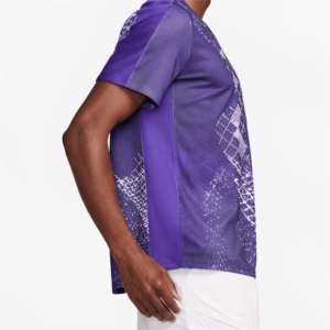 تیشرت تنیس مردانه نایک NikeCourt Dri-FIT Printed- بنفش