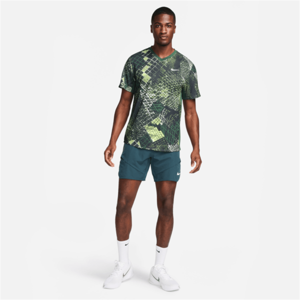 تیشرت تنیس مردانه نایک NikeCourt Dri-FIT Printed- سبز
