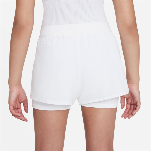 شلوارک تنیس دخترانه نایک Nike Court Dri-Fit Victory- سفید