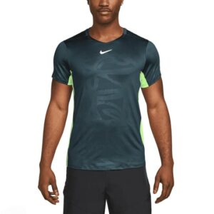 تی شرت تنیس مردانه نایک NikeCourt Dri-FIT Advantage- یشمی