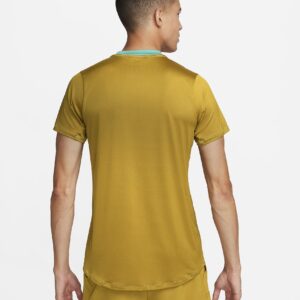 تی شرت تنیس مردانه نایک NikeCourt Dri-FIT Advantage- زرد
