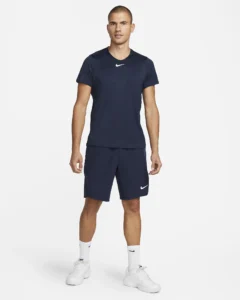 تی شرت تنیس مردانه نایک NikeCourt Dri-FIT Advantage- سرمه ای