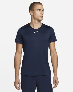 تی شرت تنیس مردانه نایک NikeCourt Dri-FIT Advantage- سرمه ای تی شرت تنیس مردانه نایک NikeCourt Dri-FIT Advantage- سرمه ای