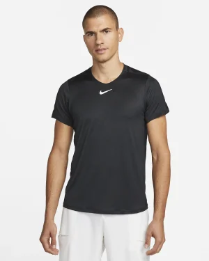 تی شرت تنیس مردانه نایک NikeCourt Dri-FIT Advantage- مشکی تی شرت تنیس مردانه نایک NikeCourt Dri-FIT Advantage- مشکی