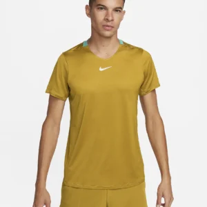 تی شرت تنیس مردانه نایک NikeCourt Dri-FIT Advantage- زرد