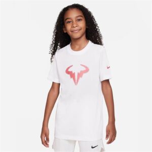 تی شرت تنیس بچه گانه نایک Nike Rafa- سفید
