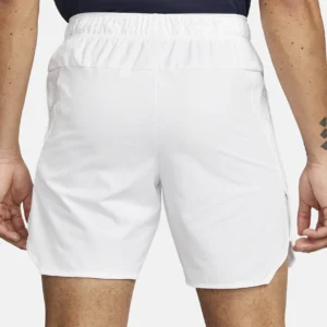 شلوارک تنیس مردانه نایک NikeCourt Dri-FIT Advantage 18 cm- سفید