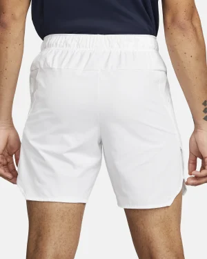شلوارک تنیس مردانه نایک NikeCourt Dri-FIT Advantage 18 cm- سفید