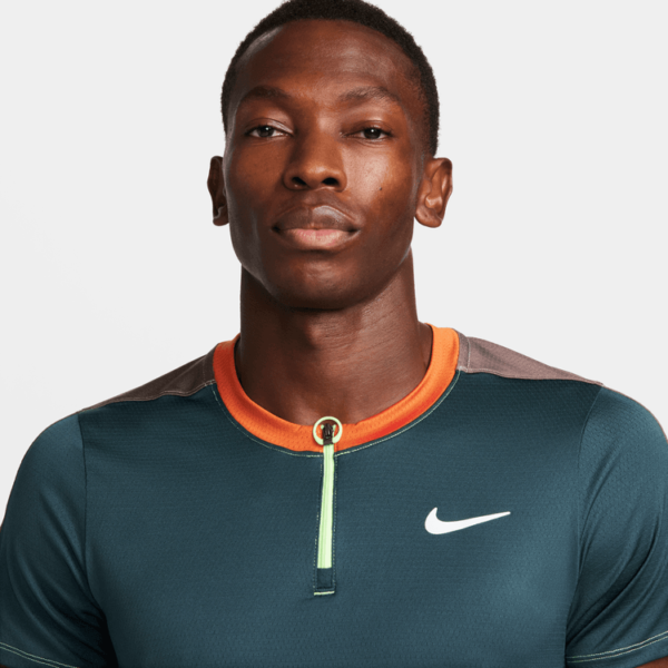 پلوشرت تنیس مردانه نایک NikeCourt Dri-FIT Advantage- سبز/بژ
