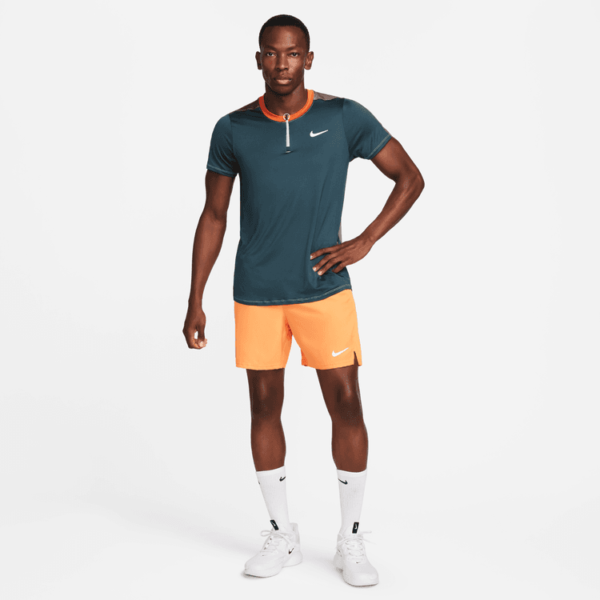 پلوشرت تنیس مردانه نایک NikeCourt Dri-FIT Advantage- سبز/بژ