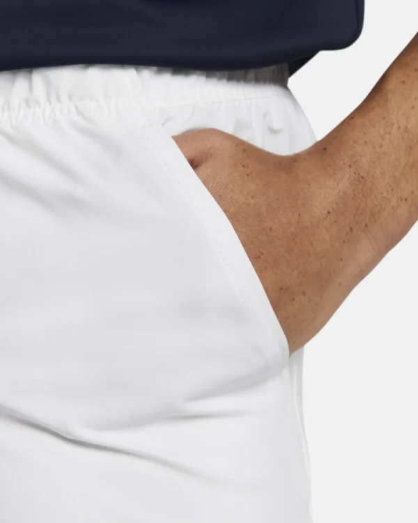 شلوارک تنیس مردانه نایک NikeCourt Dri-FIT Advantage 18 cm- سفید