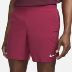شلوارک تنیس مردانه نایک NikeCourt Dri-FIT Slam- زرشکی