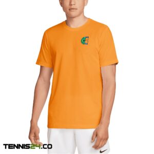 تی شرت تنیس مردانه نایک Nike Court Open- نارنجی