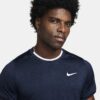 تی شرت تنیس مردانه نایک NikeCourt Advantage Dri-FIT- سرمه ای