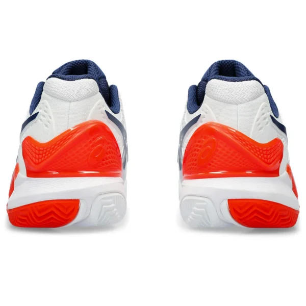 کفش تنیس مردانه اسیکس Asics Gel-Resolution 9 Clay- سفید/نارنجی