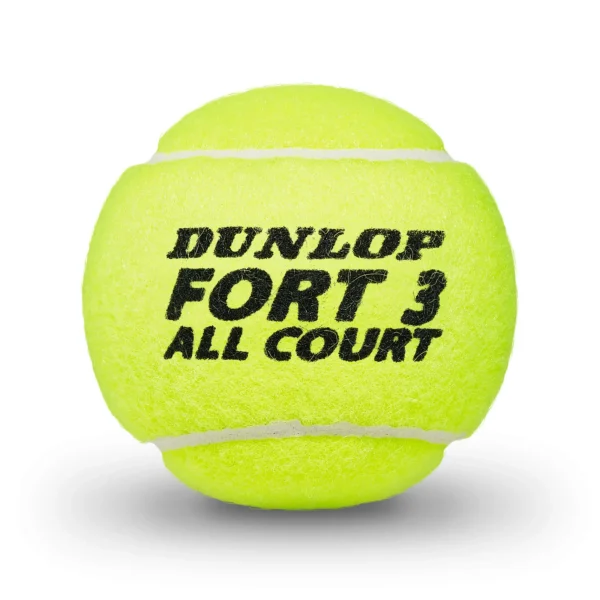 توپ تنیس دانلوپ DUNLOP FORT ALL COURT 4 BALL - کارتن 18 تایی قوطی 4 تایی