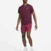 شلوارک تنیس مردانه نایک NikeCourt Dri-FIT Slam- زرشکی