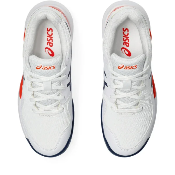 کفش تنیس بچگانه اسیکس Asics Gel-Resolution 9 GS- سفید/نارنجی