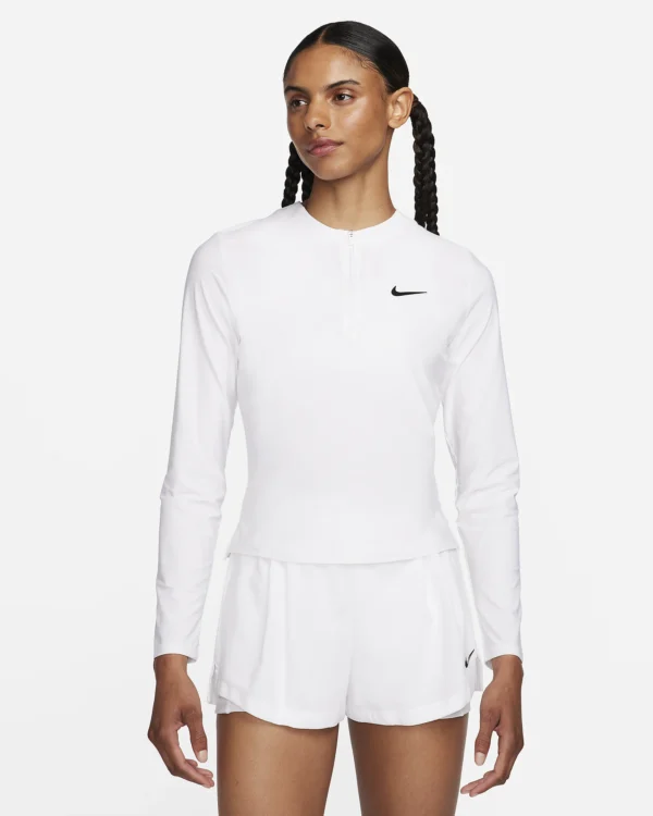 پلوشرت تنیس زنانه نایک NikeCourt Advantage Dri-FIT- سفید