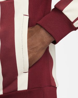 هودی تنیس مردانه نایک NikeCourt Heritage Dri-FIT Fleece- زرشکی