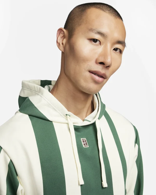 هودی تنیس مردانه نایک NikeCourt Heritage Dri-FIT Fleece- سبز