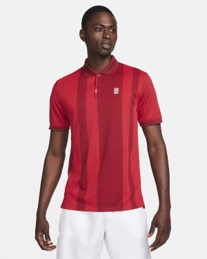 پلوشرت تنیس مردانه نایک Nike Polo Dri-FIT- قرمز