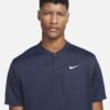 پلوشرت تنیس مردانه نایک NikeCourt Dri-FIT Blade- سرمه ای