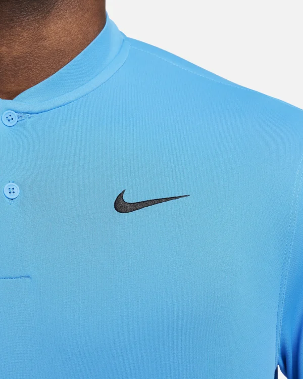 پلوشرت تنیس مردانه نایک NikeCourt Dri-FIT Blade- آبی
