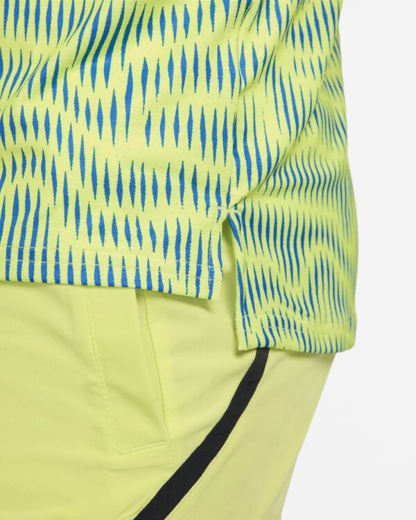 تی شرت تنیس مردانه نایک NikeCourt Advantage Dri-FIT- زرد/آبی