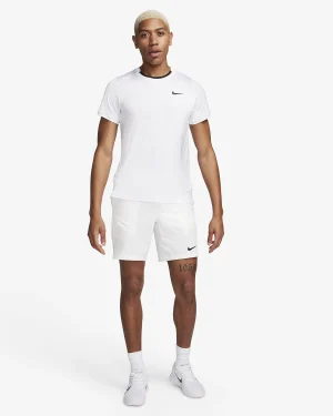 تی شرت تنیس مردانه نایک NikeCourt Advantage Dri-FIT- سفید