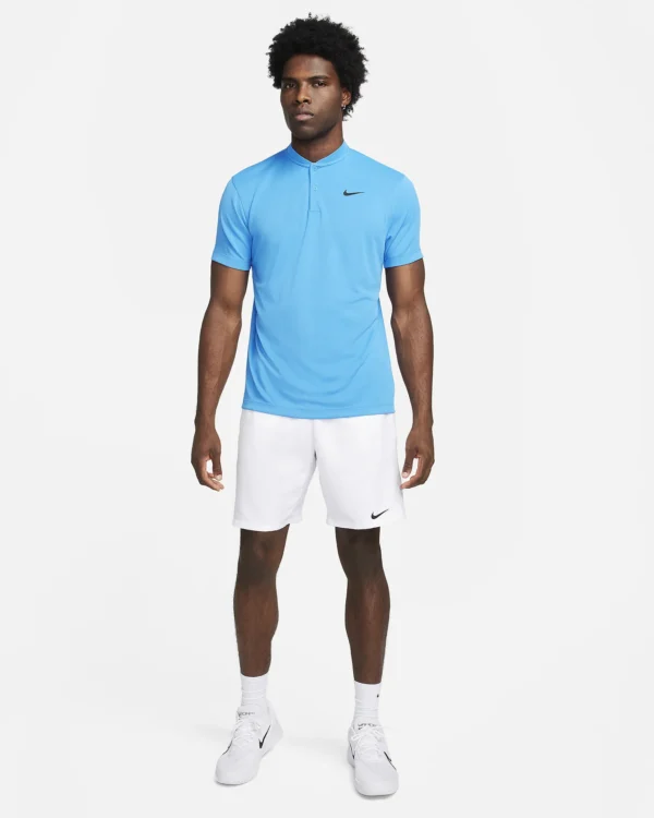 پلوشرت تنیس مردانه نایک NikeCourt Dri-FIT Blade- آبی