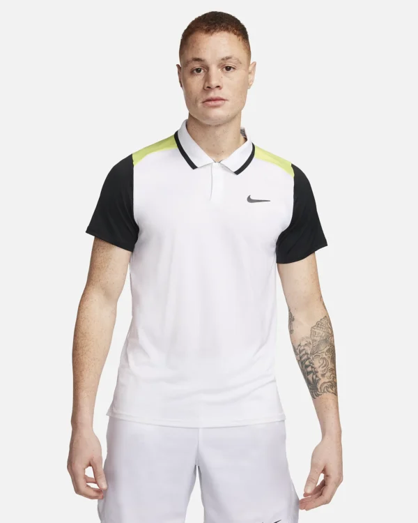 پلوشرت تنیس مردانه نایک NikeCourt Advantage Dri-FIT- سفید